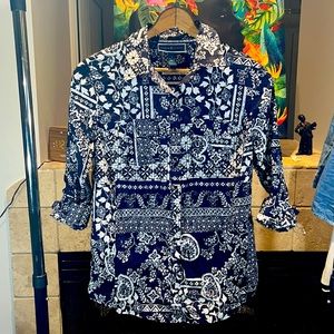 Karen Scott button down blouse